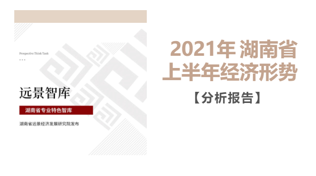 远景智库发布《2021年湖南省上半年经济形势分析报告》